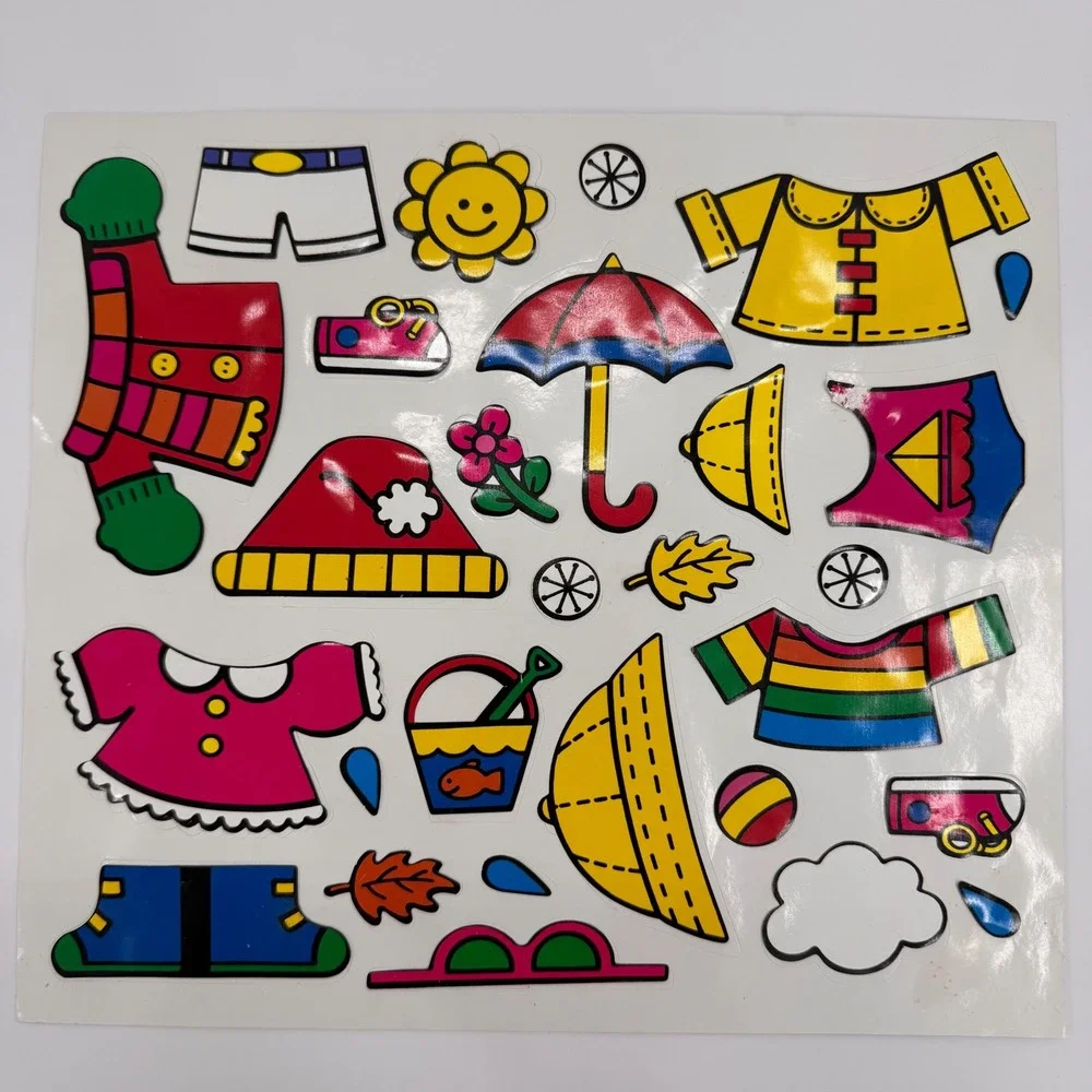 Vintage My First Colorforms COMPLETE Miss‎ Weather Dress Up Set Ages 3-6 2011